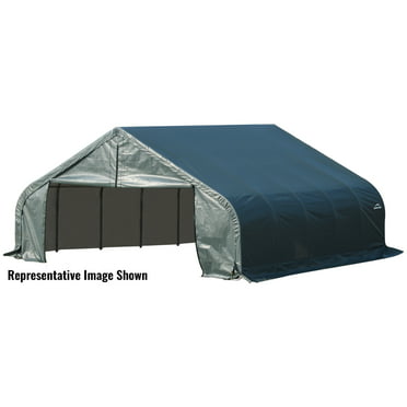 18x40 Canopy High Peak Tent Car Boat Wedding Sun and Rain Shelter Steel 1-/38"